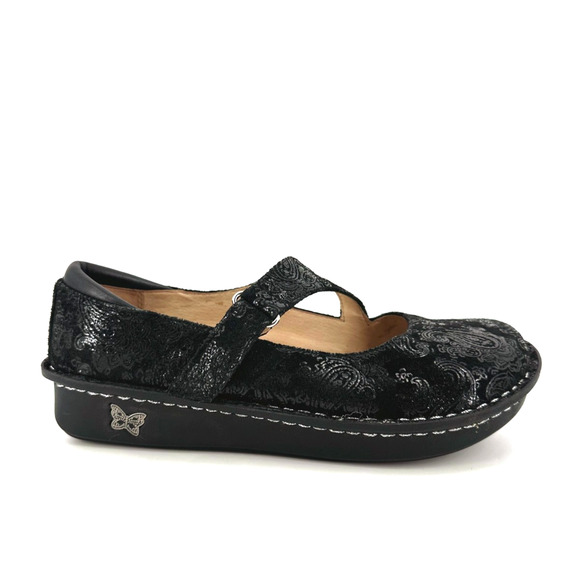 Alegria Gracie Mary Jane Shoes Womens Size 38/US 8 Paisley Damask Comfort Whimsy - Picture 1 of 10